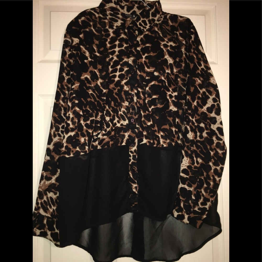 Indulge 1x Leopard Blouse